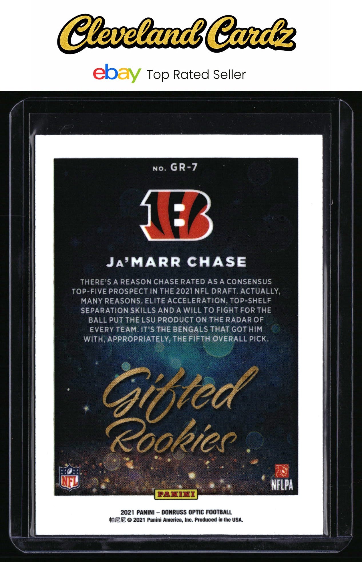 2021 Donruss Optic #GR-7 Ja'Marr Chase Gifted Rookies RC