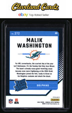 2024 Donruss Optic #272 Malik Washington Purple Shock Rated Rookie