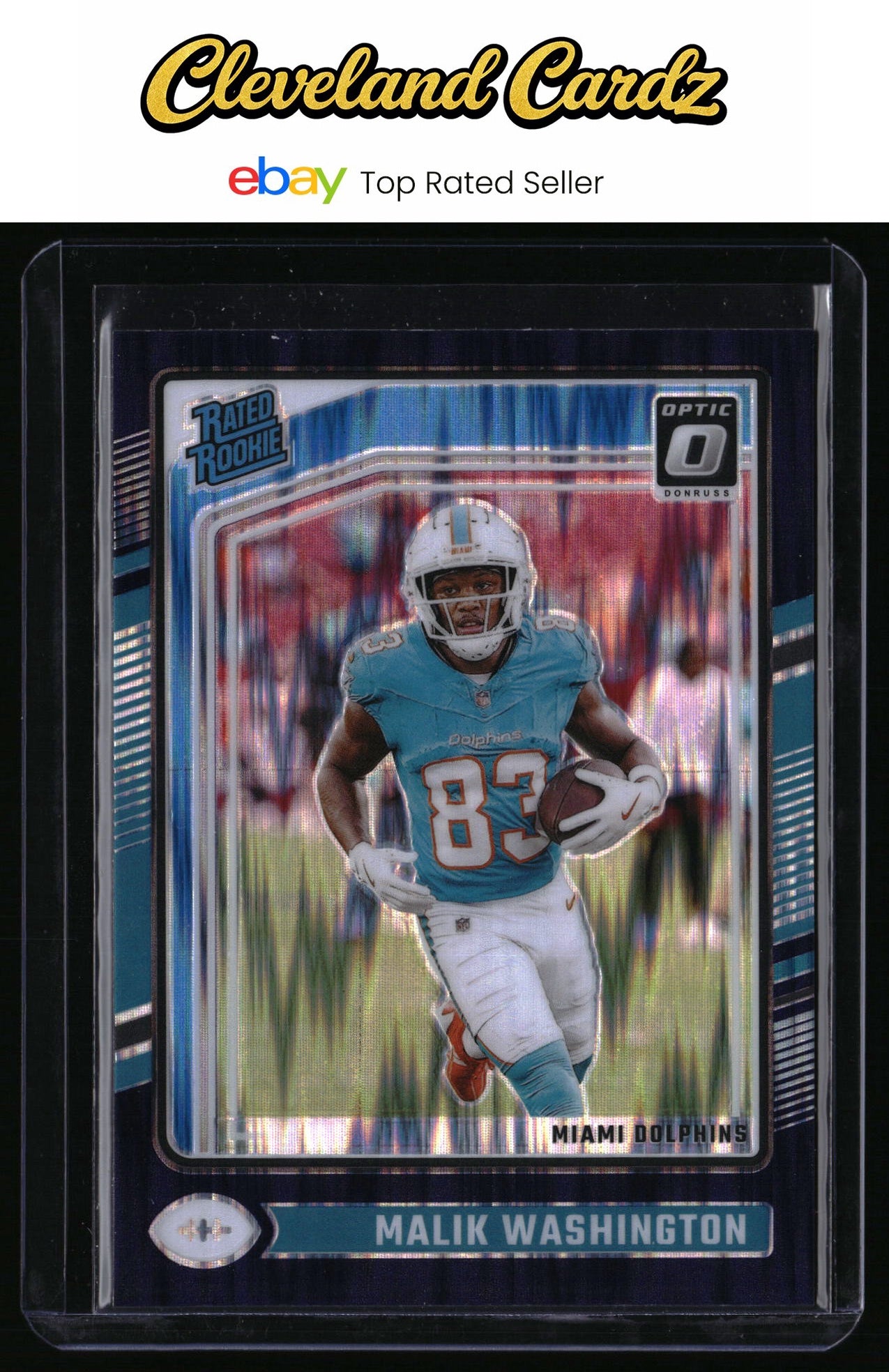 2024 Donruss Optic #272 Malik Washington Purple Shock Rated Rookie