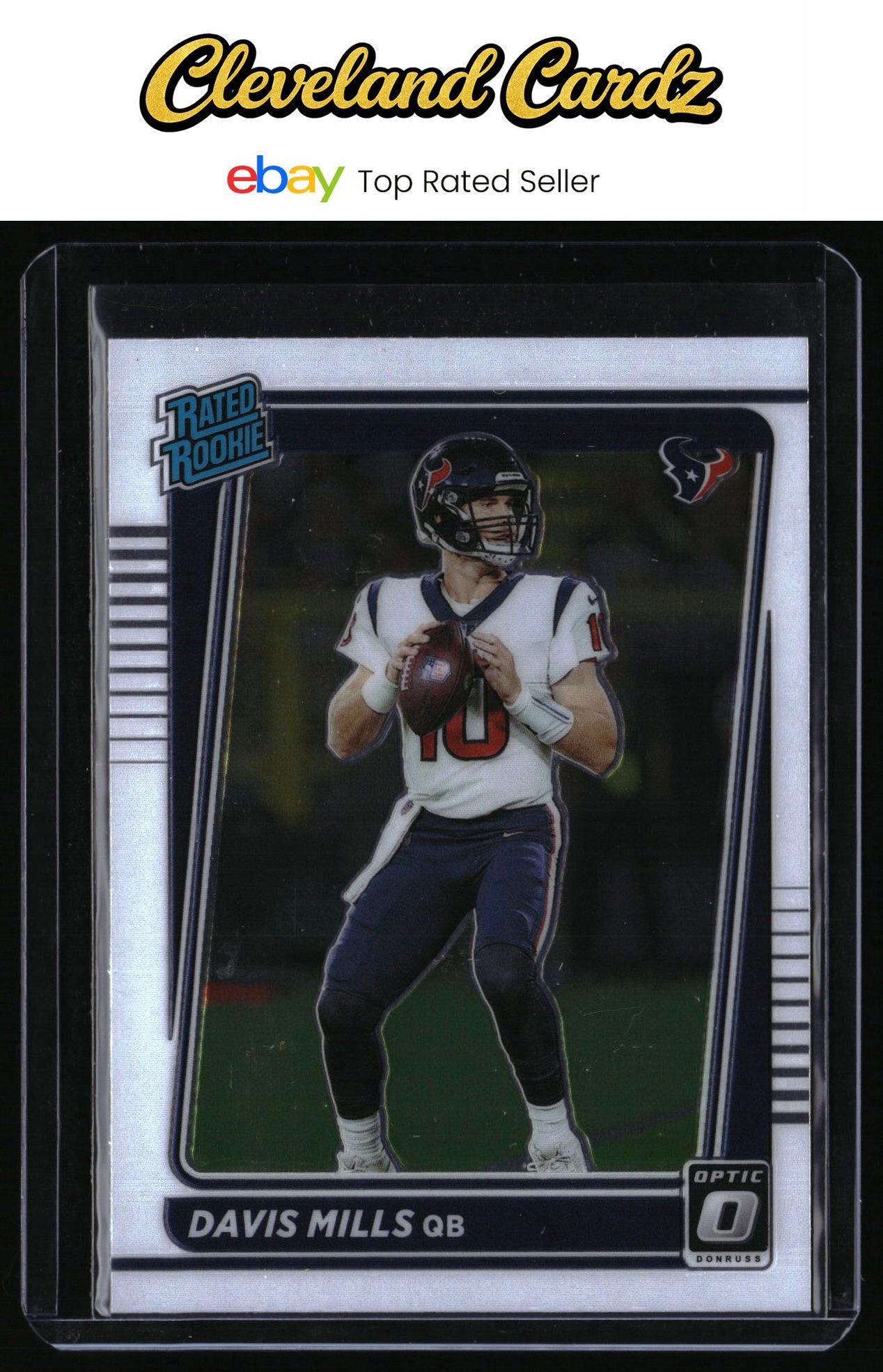 2021 Donruss Optic #222 Davis Mills Rated Rookie