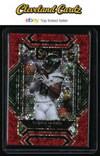 2021 Panini Select #256 Elijah Moore Red Disco Prizm #/49 RC