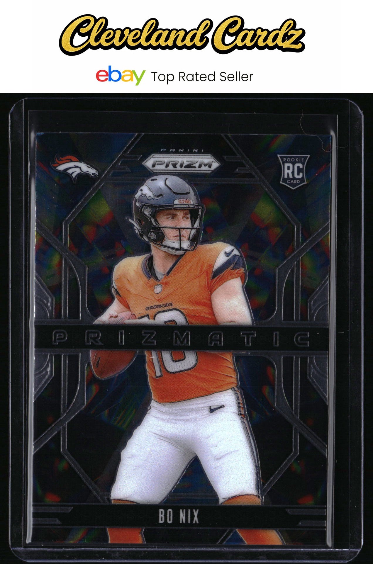 2024 Panini Prizm #11 Bo Nix Prizmatic RC