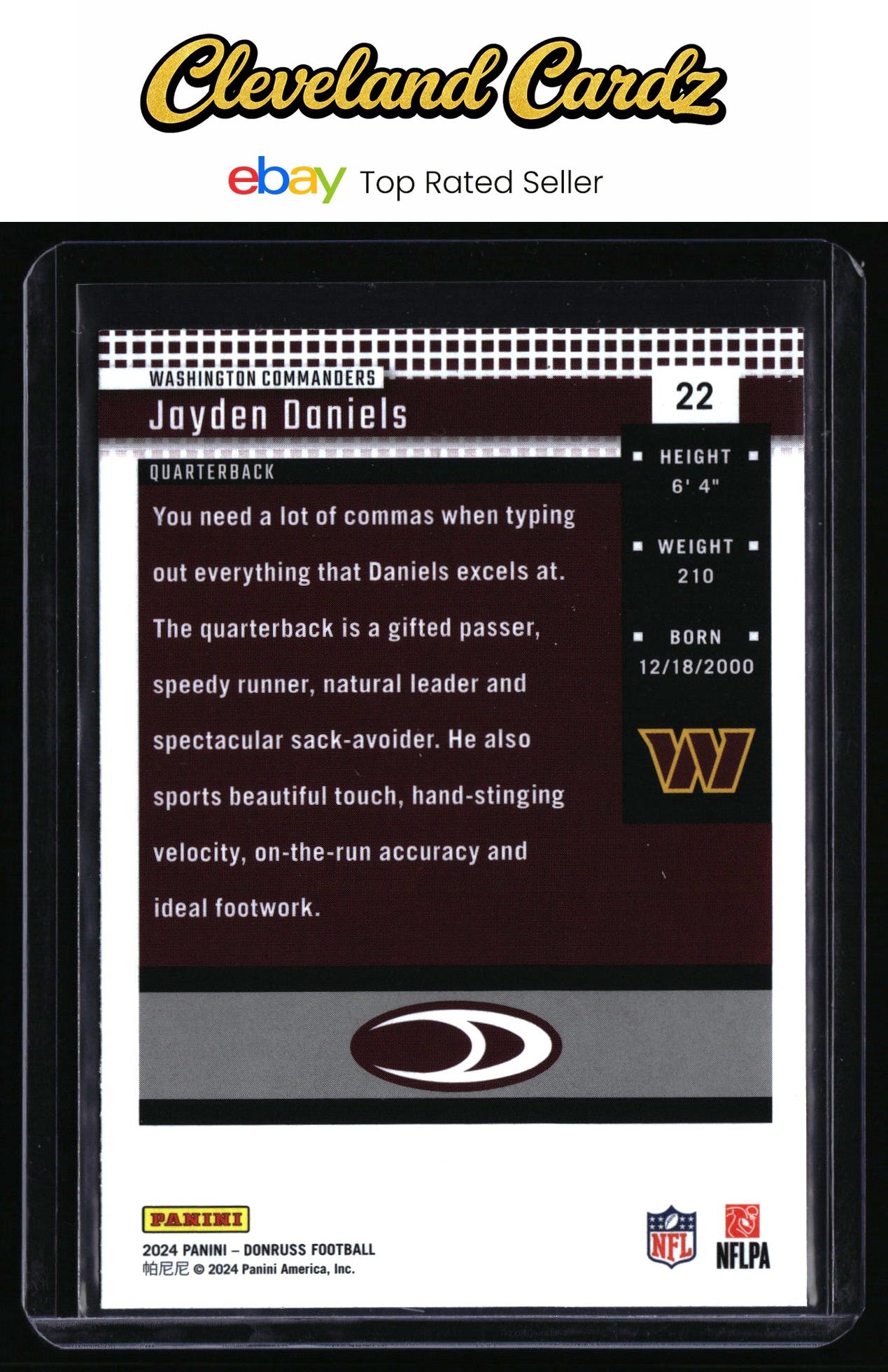 2024 Donruss #22 Jayden Daniels Retro 2004 RC