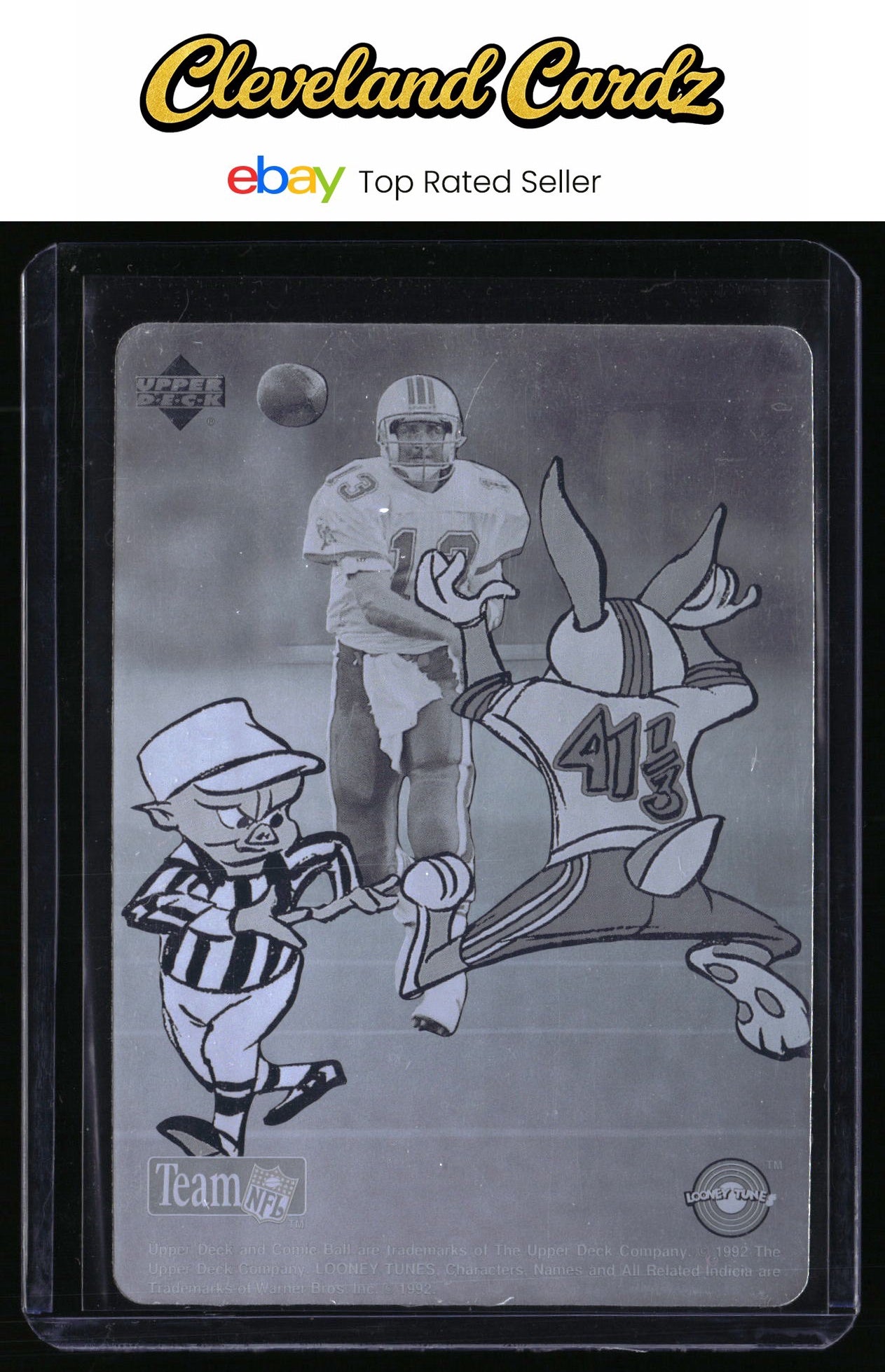 1992 Upper Deck Comic Ball IV #NNO Dan Marino / Bugs Bunny / Porky Pig Holograms