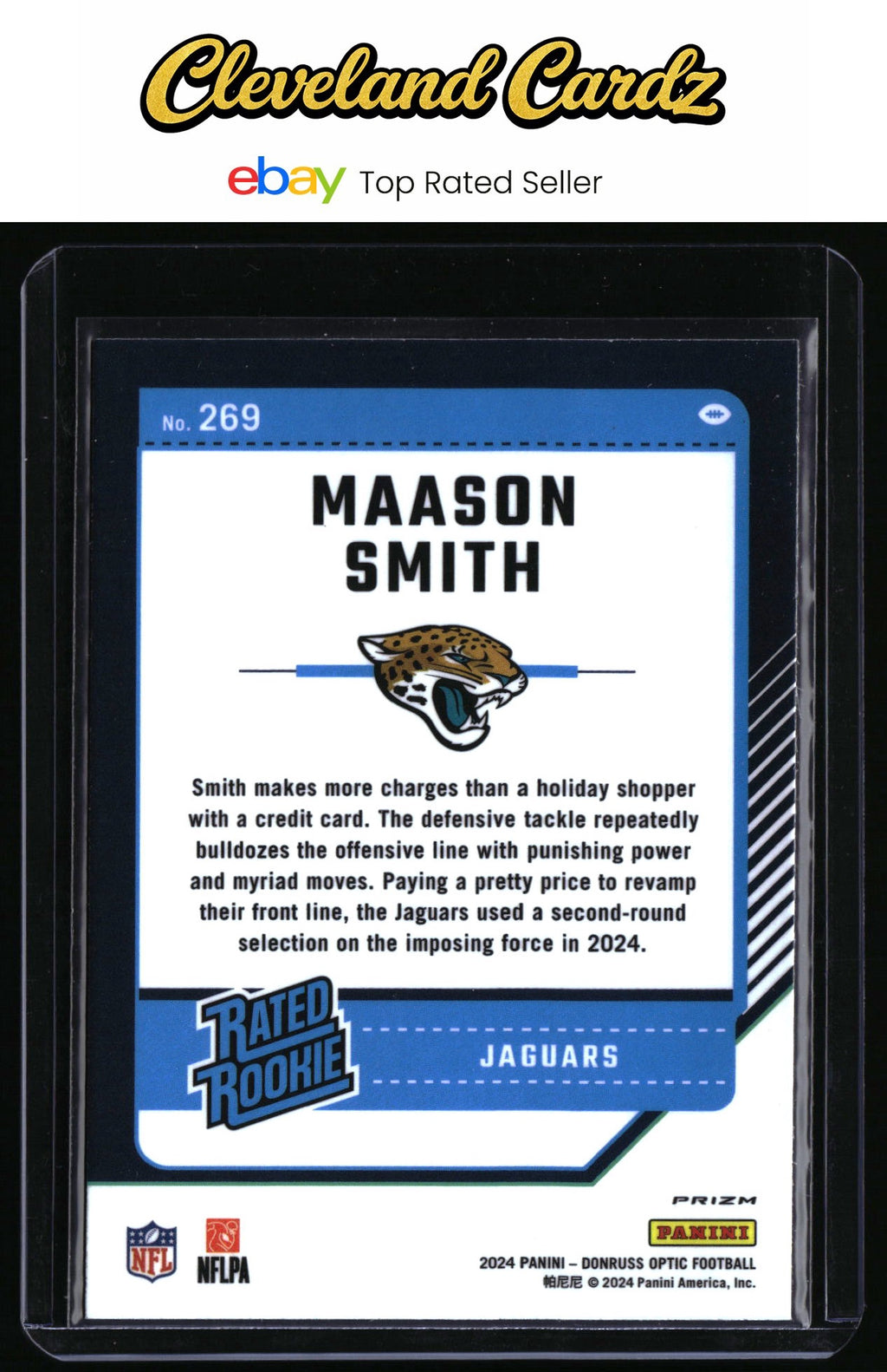 2024 Donruss Optic #269 Maason Smith Purple Shock Rated Rookie