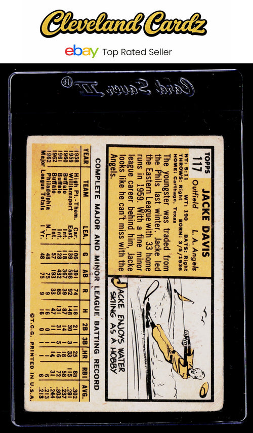1963 Topps #117 Jacke Davis