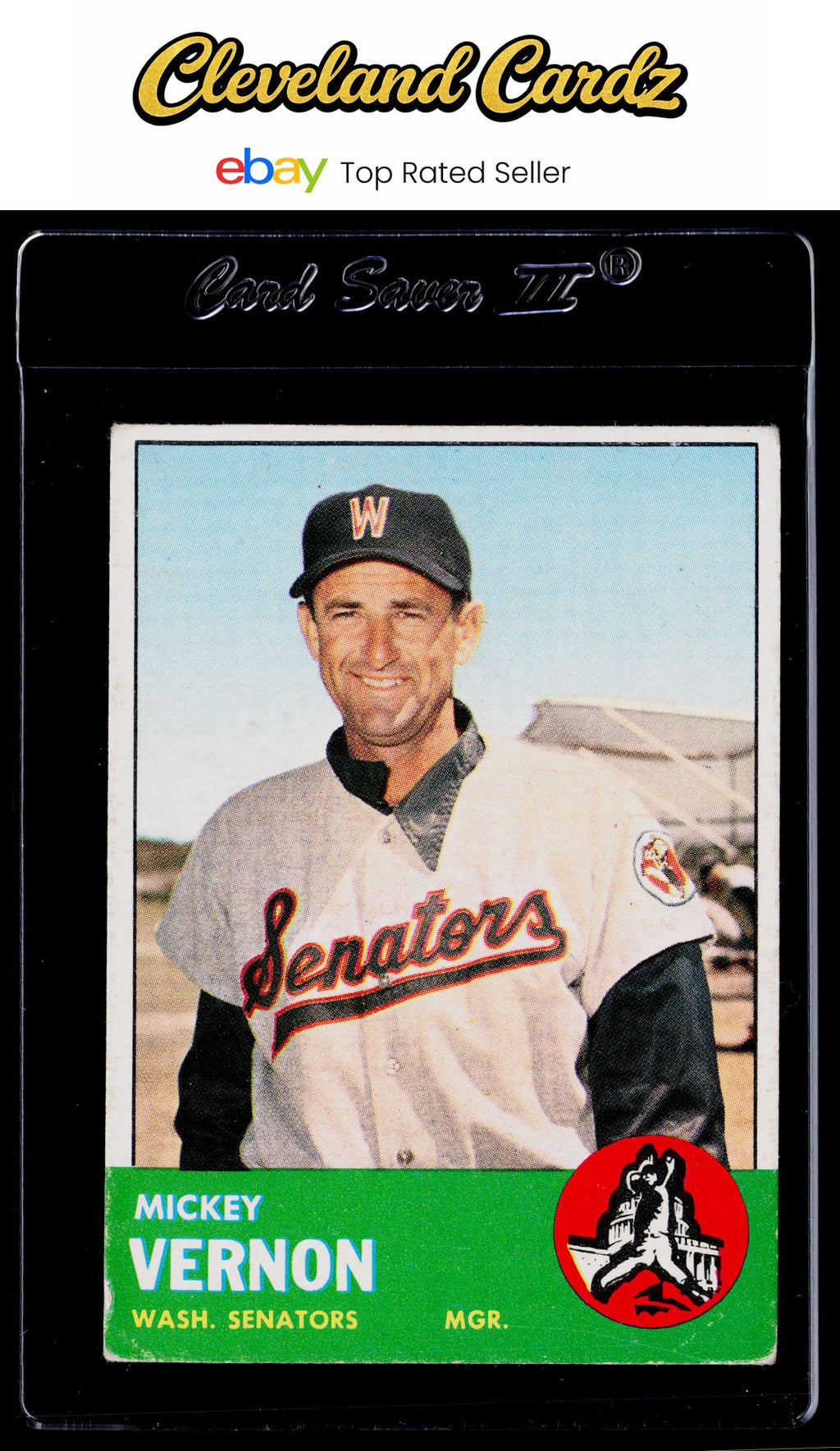 1963 Topps #402 Mickey Vernon