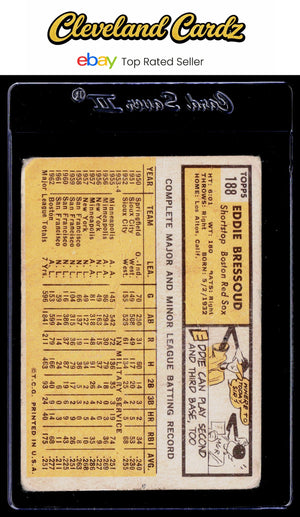 1963 Topps #188 Eddie Bressoud