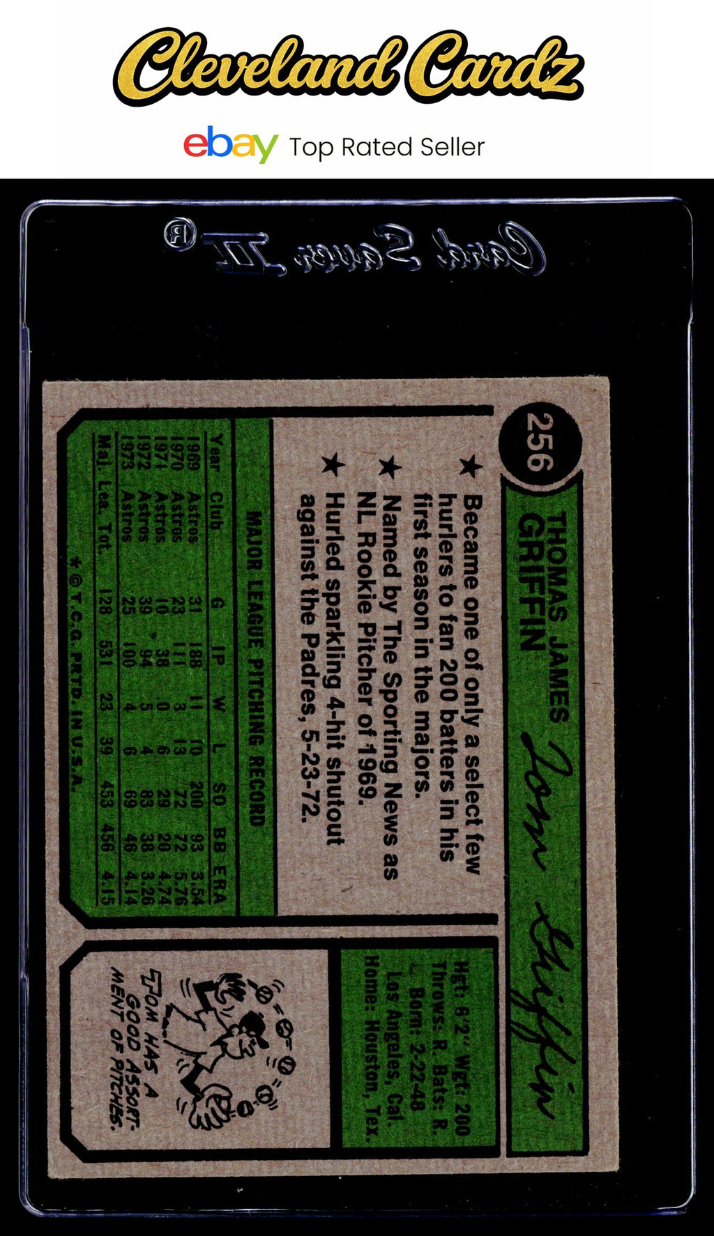 1974 Topps #256 Tom Griffin