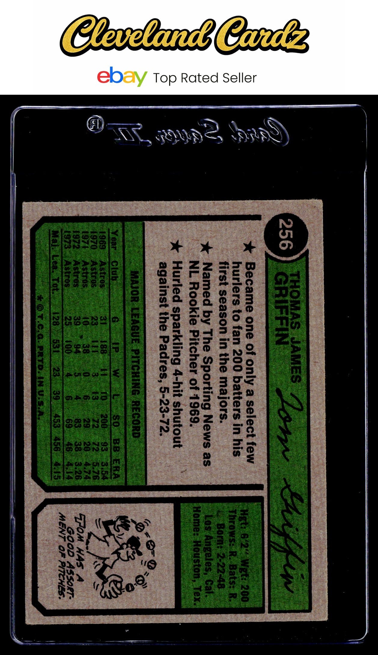 1974 Topps #256 Tom Griffin