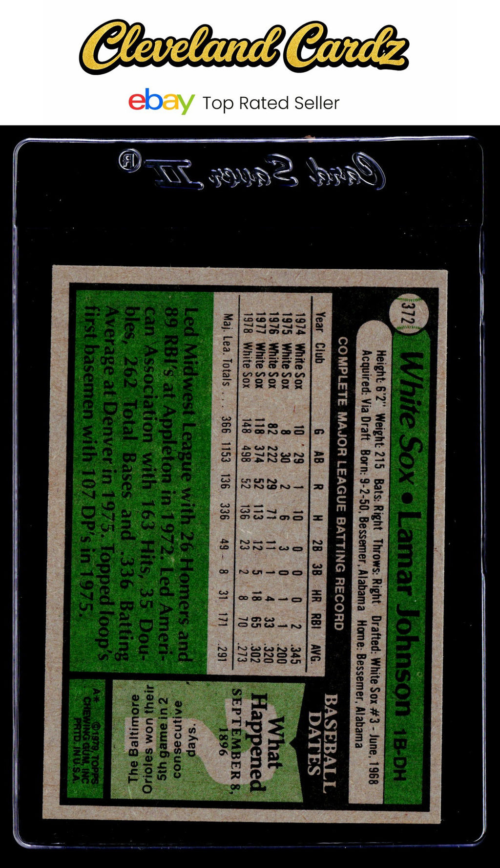 1979 Topps #372 Lamar Johnson