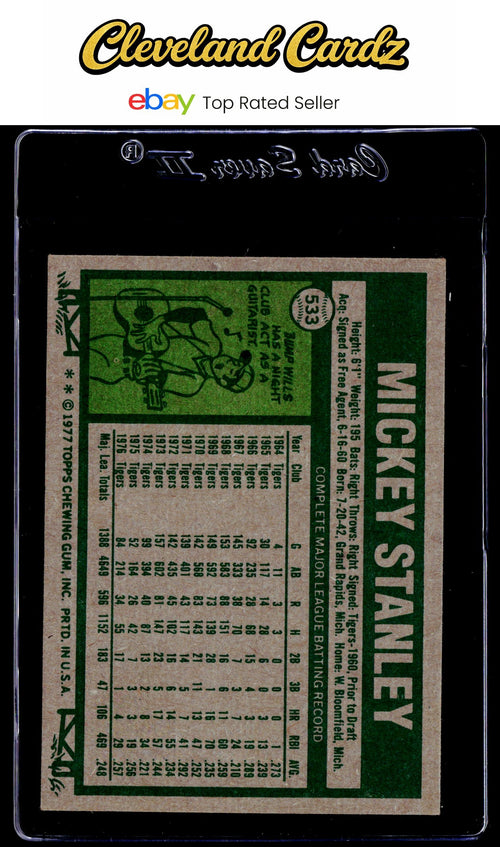 1977 Topps #533 Mickey Stanley