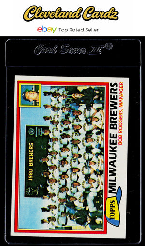 1981 Topps #668 Milwaukee Brewers / Bob Rodgers Team Checklists