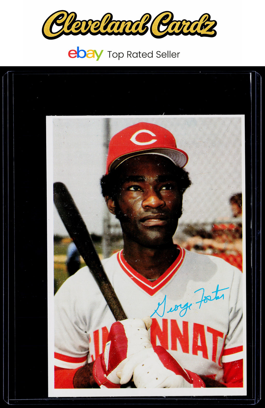 1980 Topps Superstar Photos (White Backs) #24 George Foster