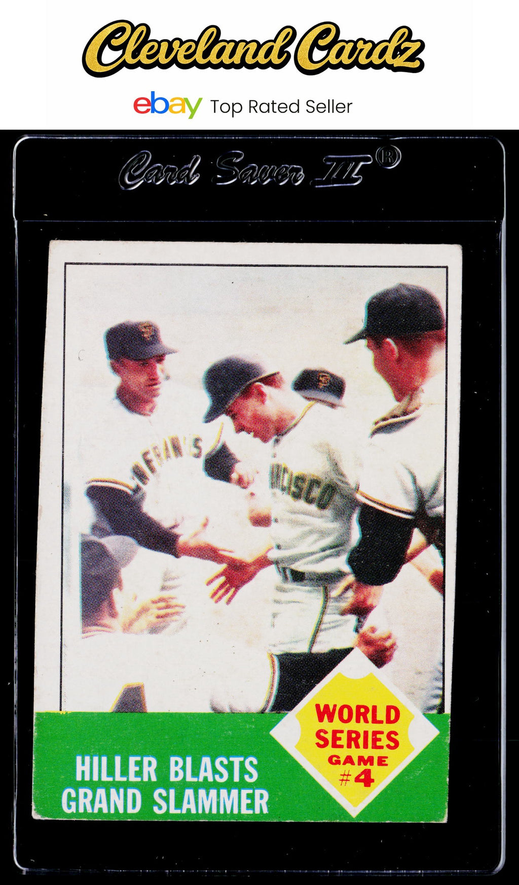 1963 Topps #145 World Series Game #4: Hiller Blasts Grand Slammer