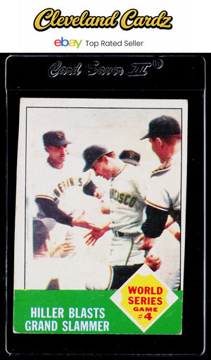 1963 Topps #145 World Series Game #4: Hiller Blasts Grand Slammer