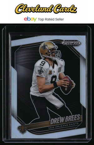 2025 Panini Prizm Black #98 Drew Brees Prizms Silver