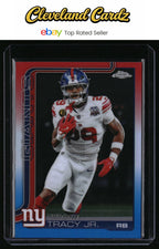 2025 Topps Chrome #228 Tyrone Tracy Jr. Red White and Blue Refractor
