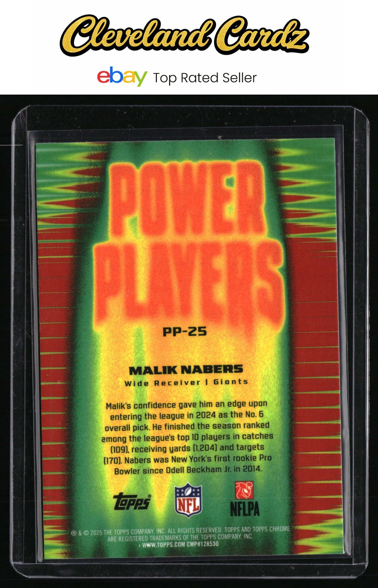 2025 Topps Chrome #PP-25 Malik Nabers Power Players
