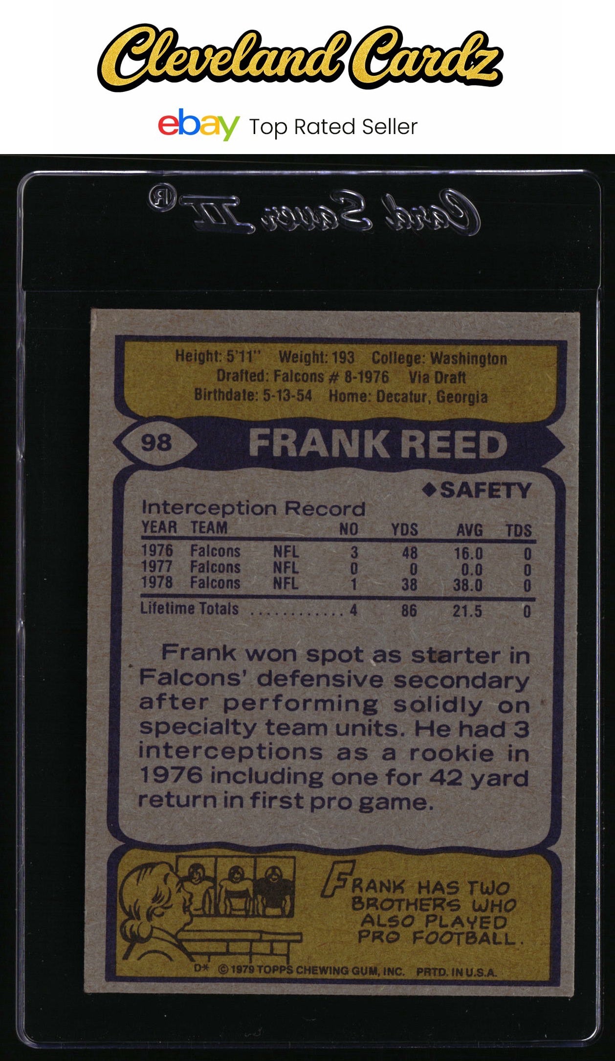 1979 Topps #98 Frank Reed RC