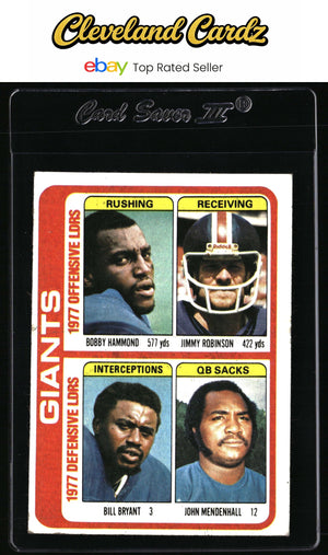 1978 Topps #518 B. Hammond/J. Robinson/B. Bryant/J. Mendenhall TL, CL