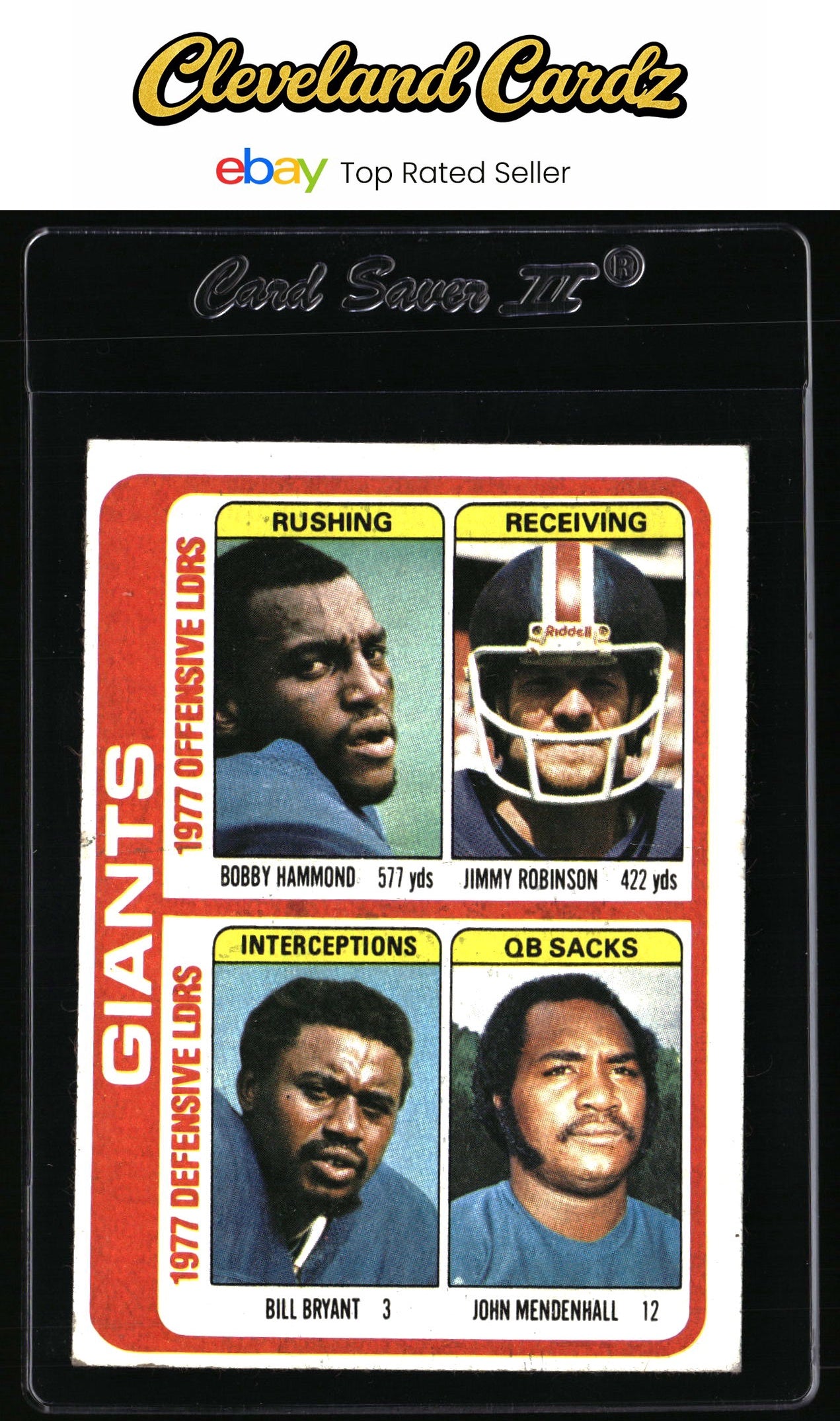 1978 Topps #518 B. Hammond/J. Robinson/B. Bryant/J. Mendenhall TL, CL