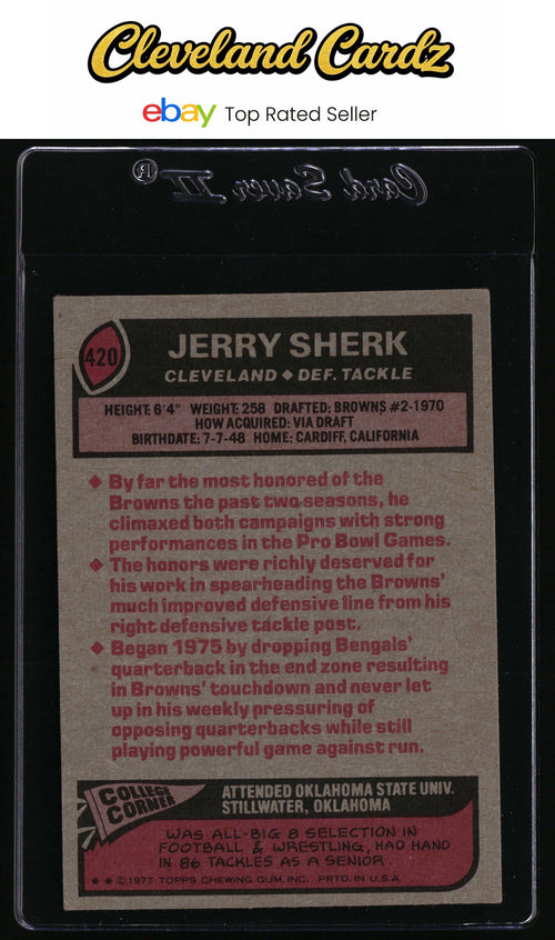 1977 Topps #420 Jerry Sherk