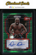 2022 Panini Prizm UFC #SG-DBR Derek Brunson Signatures Green Pulsar #/25