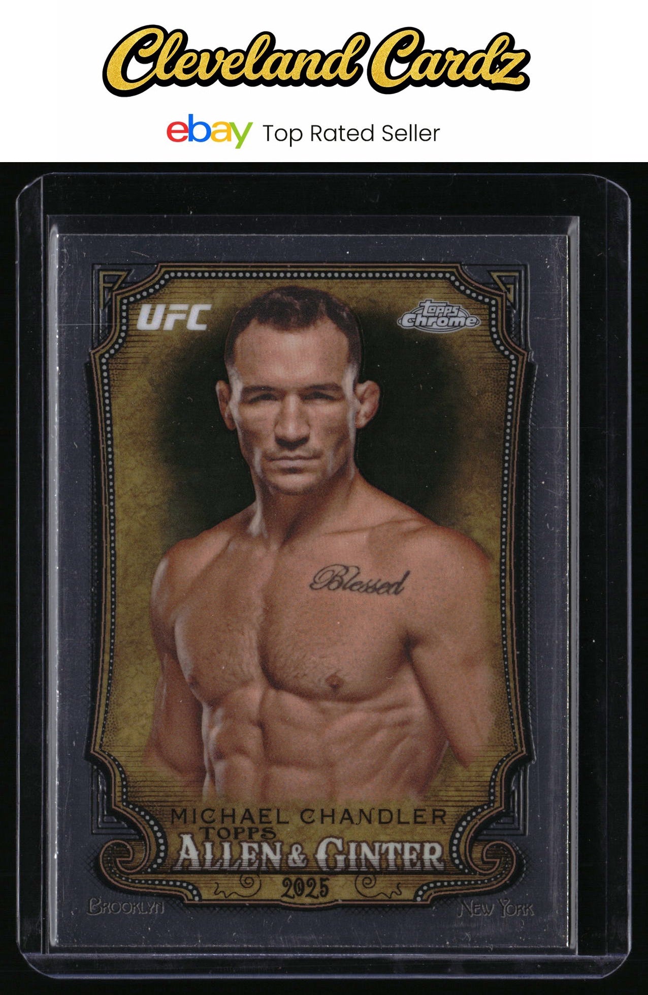 2025 Topps Chrome UFC #AAG-17 Michael Chandler Allen & Ginter