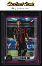 2025 Topps Chrome MLS #71 Dominik Chong Qui Magenta Pulsar Refractor