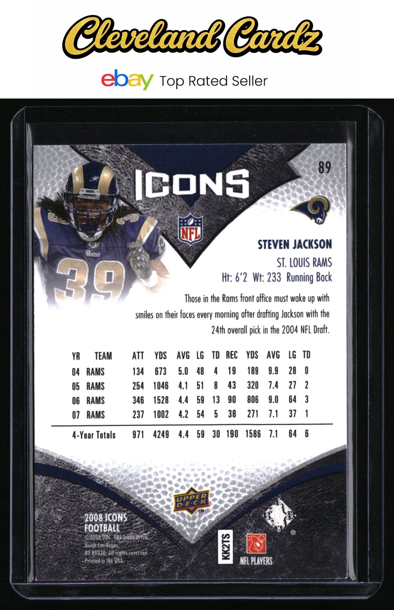 2008 Upper Deck Icons #89 Steven Jackson