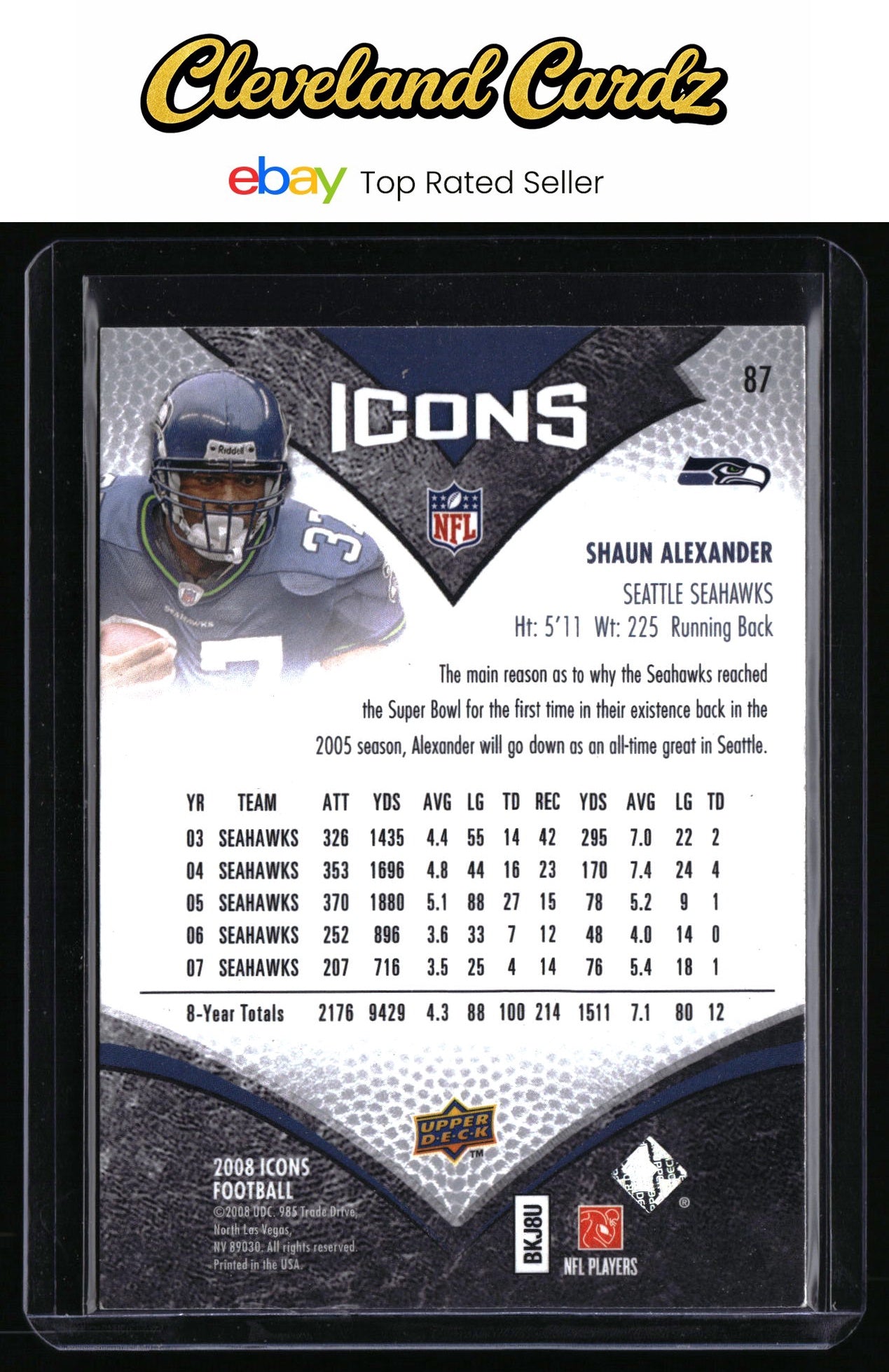 2008 Upper Deck Icons #87 Shaun Alexander