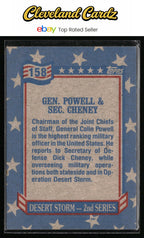 1991 Topps Desert Storm #158 Gen. Powell & Sec. Cheney