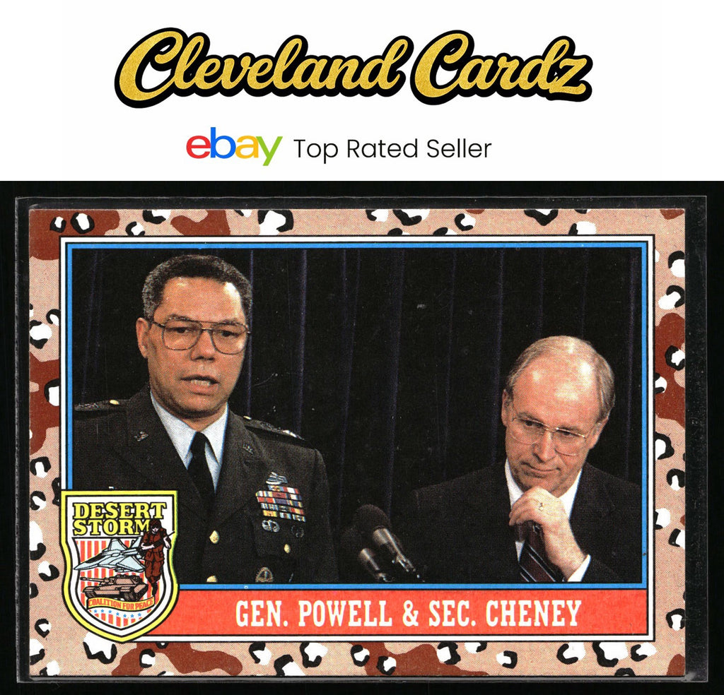 1991 Topps Desert Storm #158 Gen. Powell & Sec. Cheney