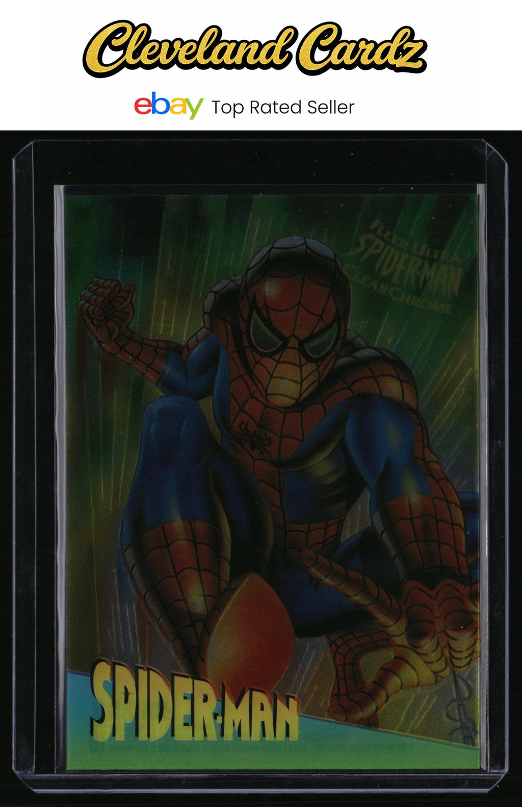 1995 Fleer Ultra Spider-Man #9 Spider-Man ClearChrome