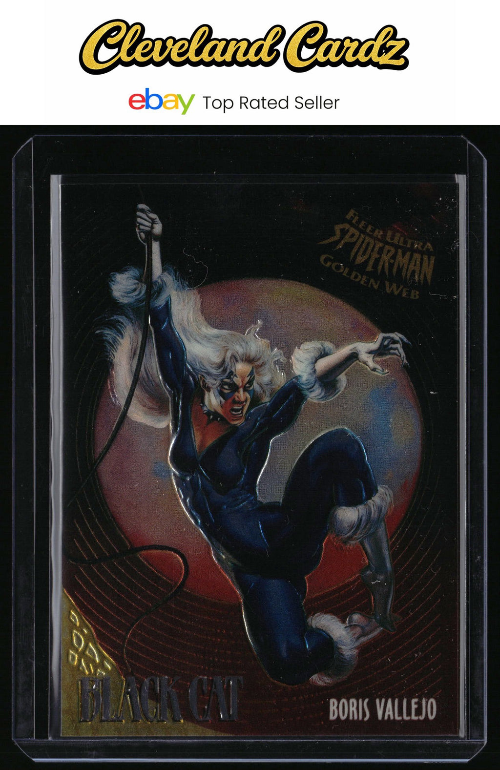 1995 Fleer Ultra Spider-Man #1 Black Cat Golden-Web