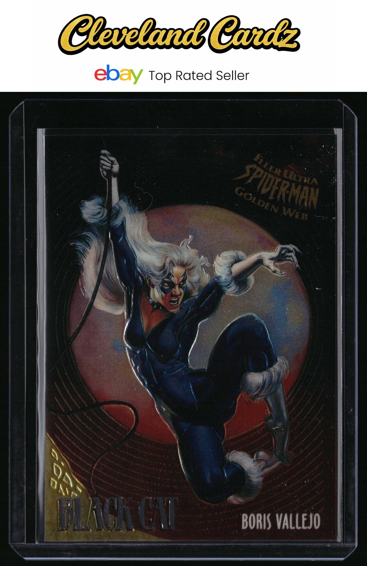 1995 Fleer Ultra Spider-Man #1 Black Cat Golden-Web