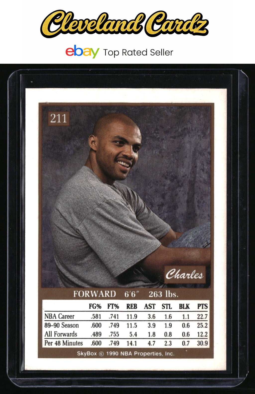 1990-91 SkyBox #211 Charles Barkley
