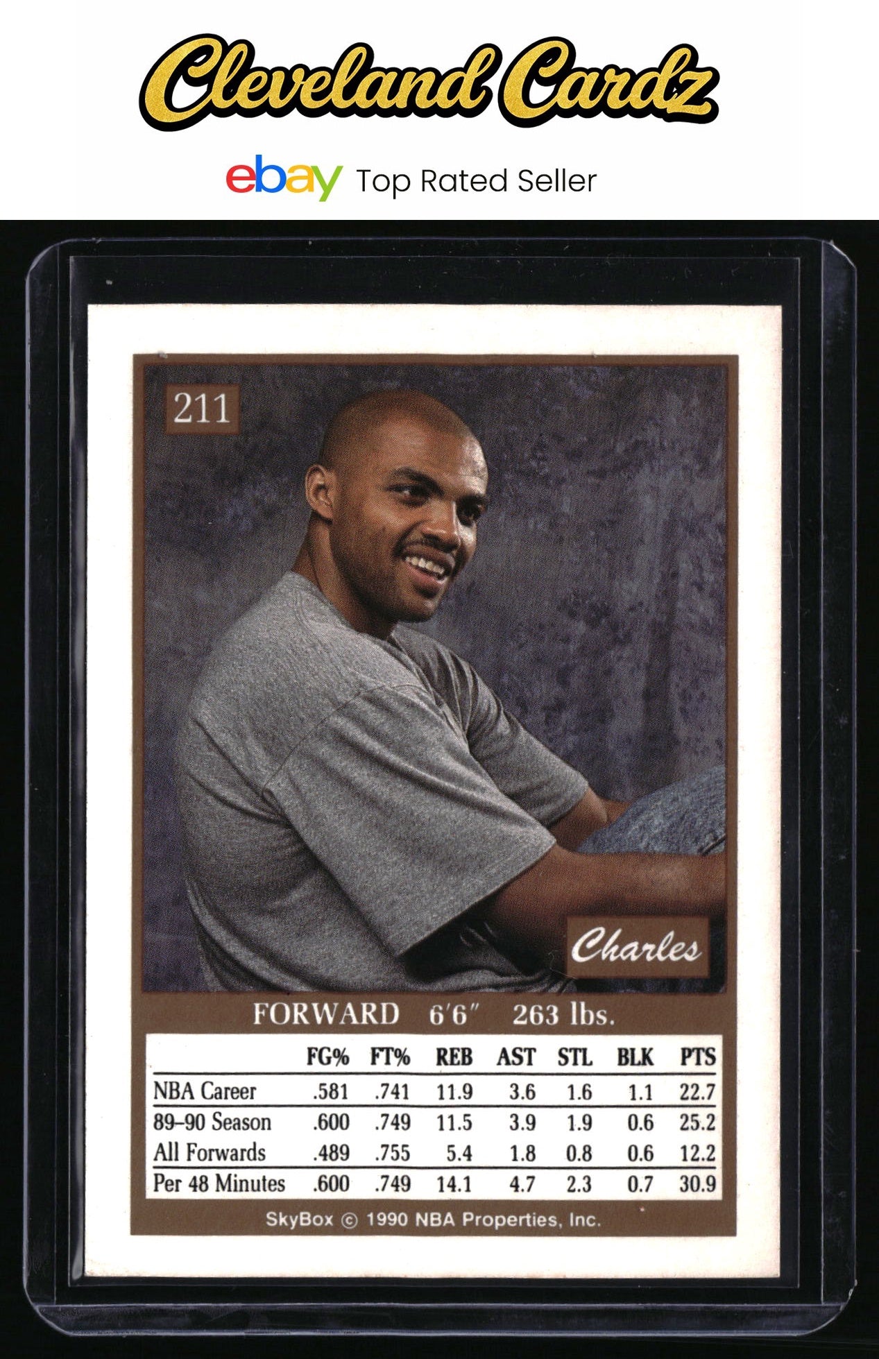 1990-91 SkyBox #211 Charles Barkley