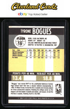 1990-91 Fleer #16 Tyrone Bogues