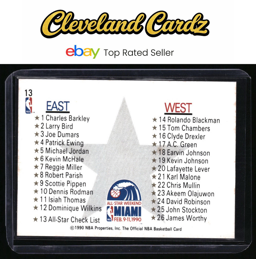 1990-91 Hoops #13 All-Star Checklist