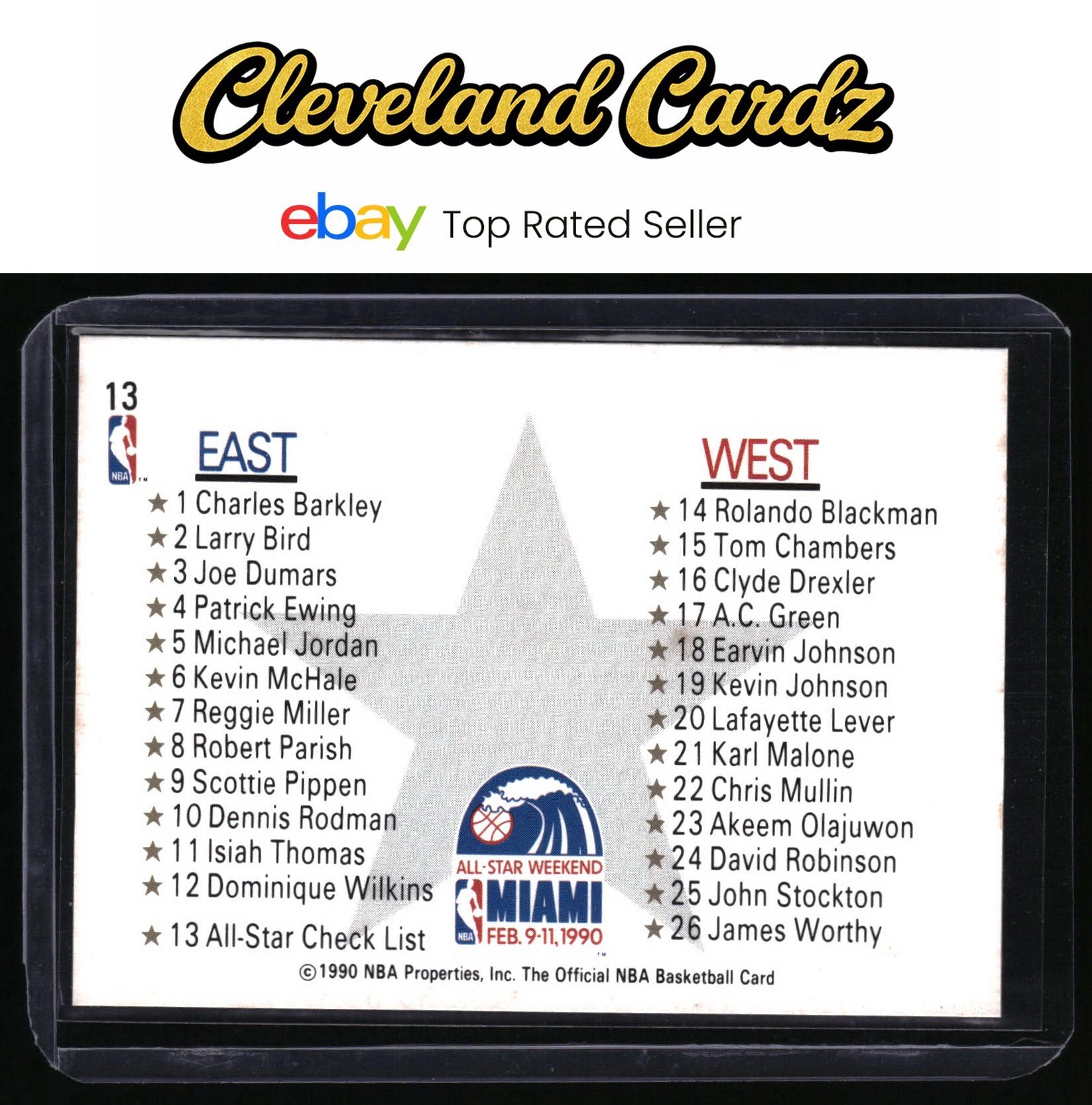1990-91 Hoops #13 All-Star Checklist