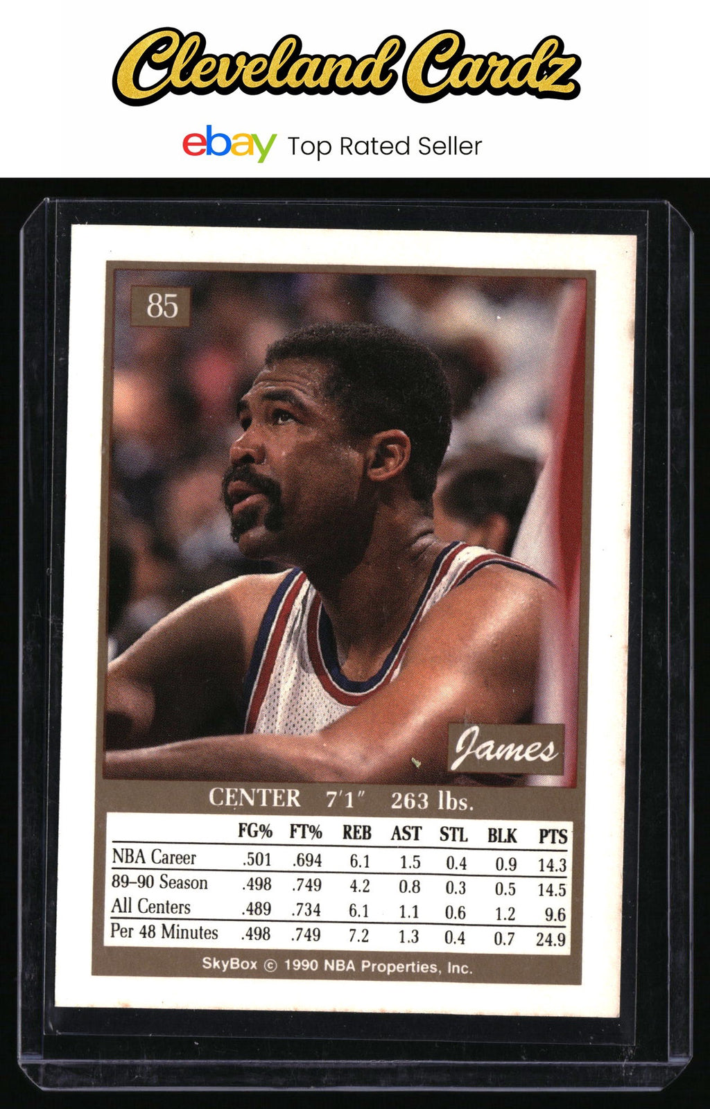 1990-91 SkyBox #85 James Edwards