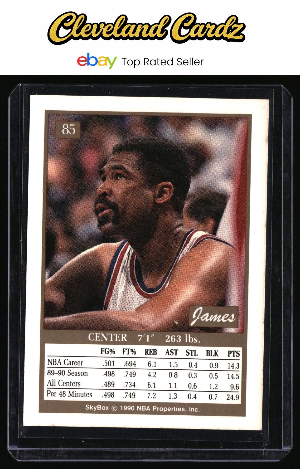 1990-91 SkyBox #85 James Edwards