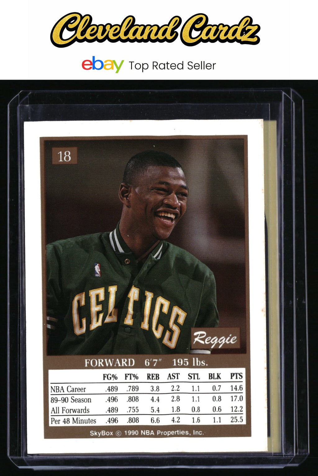 1990-91 Hoops #43 Reggie Lewis