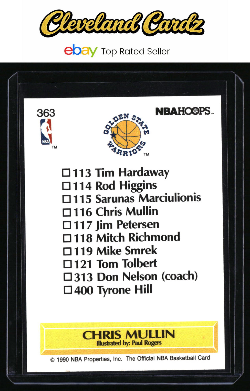 1990-91 Hoops #363 Chris Mullin