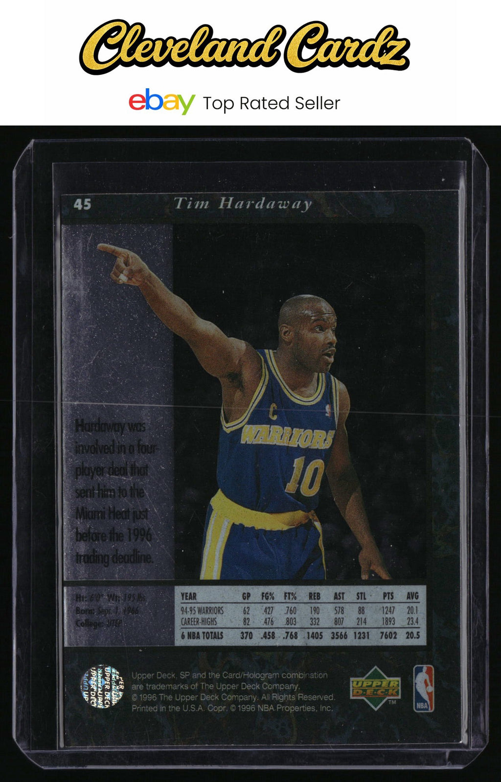1995-96 SP #45 Tim Hardaway