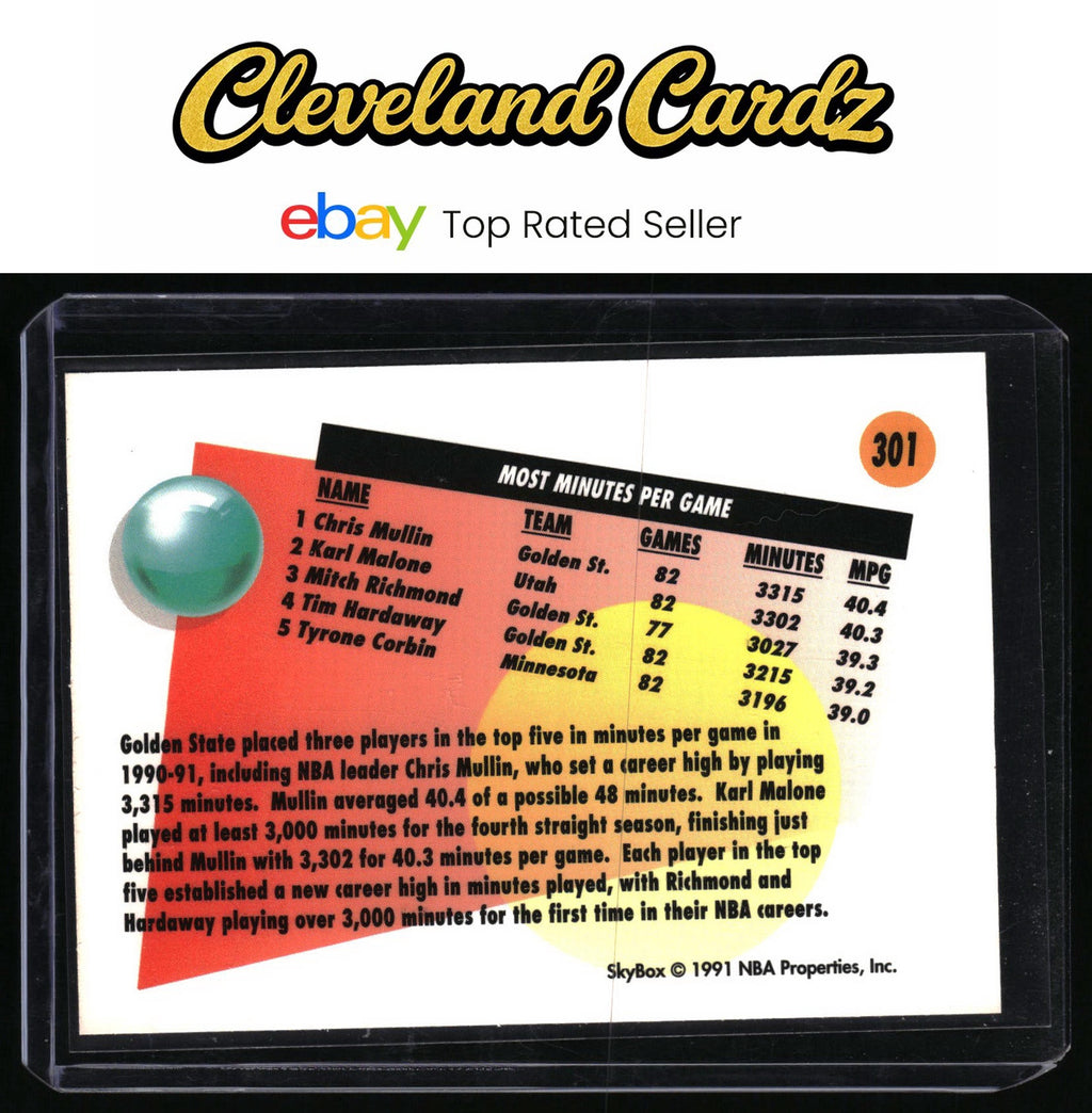 1991-92 SkyBox #301 Chris Mullin