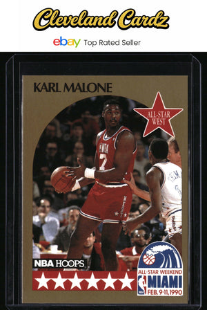 1990-91 Hoops #21 Karl Malone