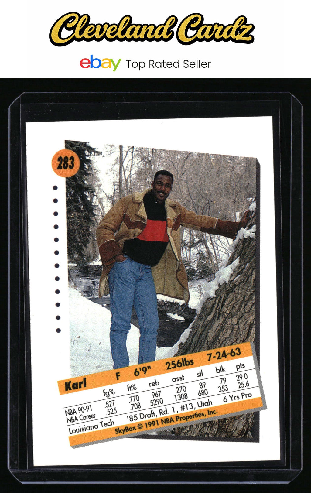 1991-92 SkyBox #283 Karl Malone